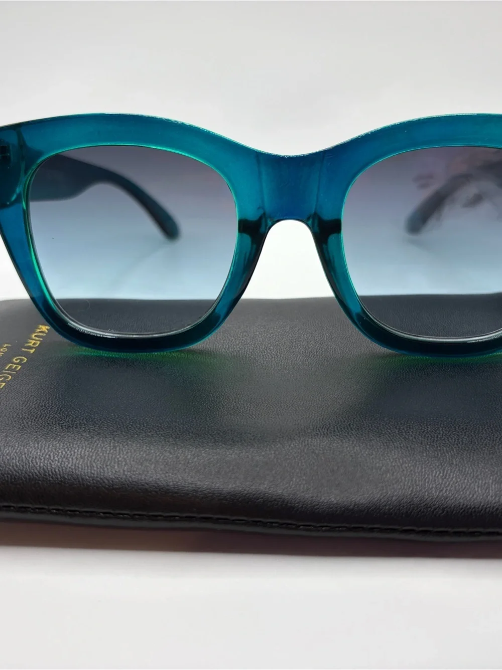 Kurt Geiger Teal Cat Eye Sunglasses